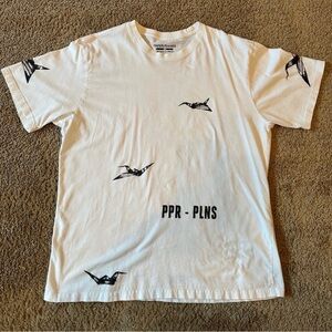 White Graphic Short Sleeve Tee J-2